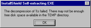 Error message